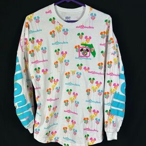 Walt Disney World 50th Vault Collection Balloons Spirit Jersey Pink Blue XS